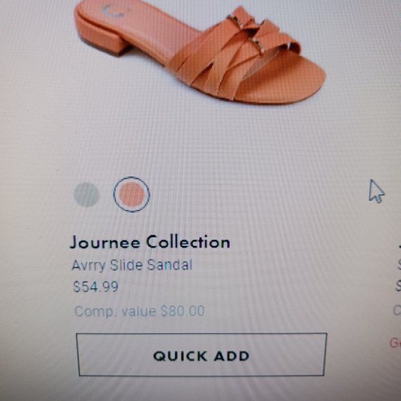 Journee Collection Brown Strap Sandal - Picture 7 of 7